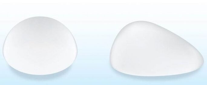 Round and anatomical breast augmentation implants
