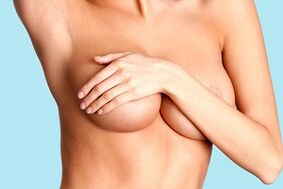an increase in breast volume