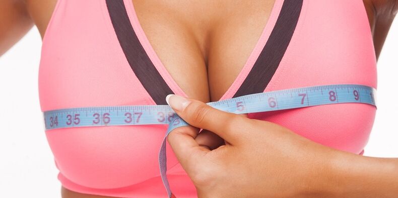 measure breast size after augmentation